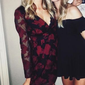 Floral cocktail dress